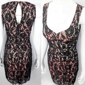 Nanette Lepore black/rose cocktail dress